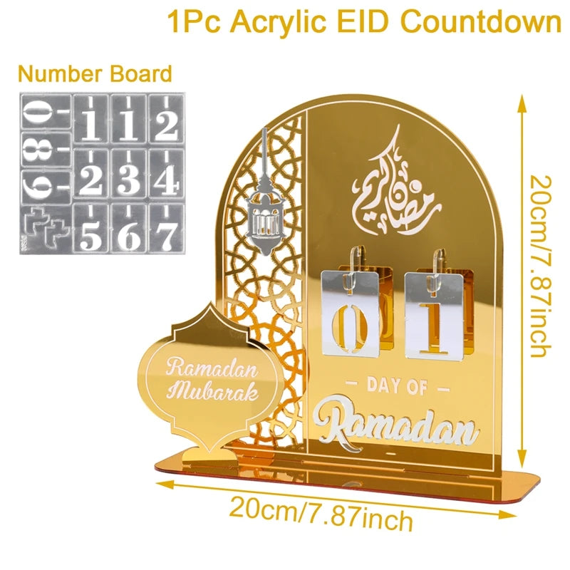 Calendrier Ramadan en Acrylique