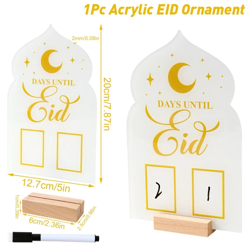 Calendrier Ramadan en Acrylique
