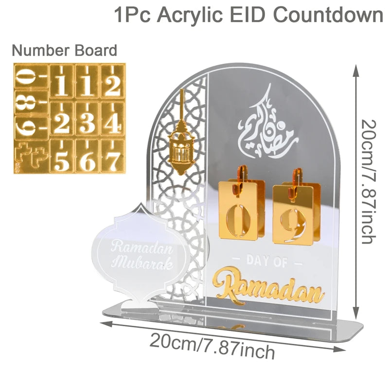 Calendrier Ramadan en Acrylique