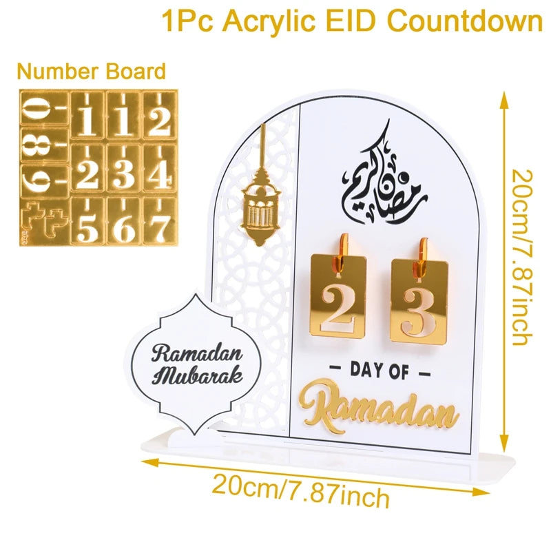 Calendrier Ramadan en Acrylique