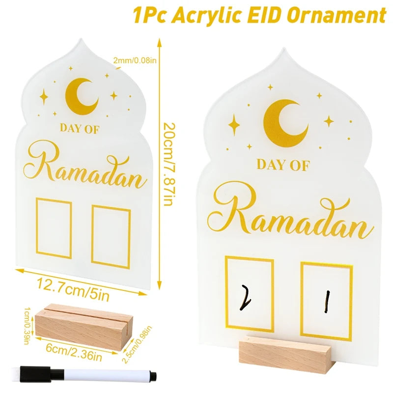 Calendrier Ramadan en Acrylique