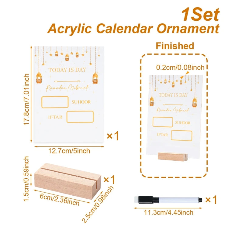 Calendrier de Compte à Rebours du Ramadan
